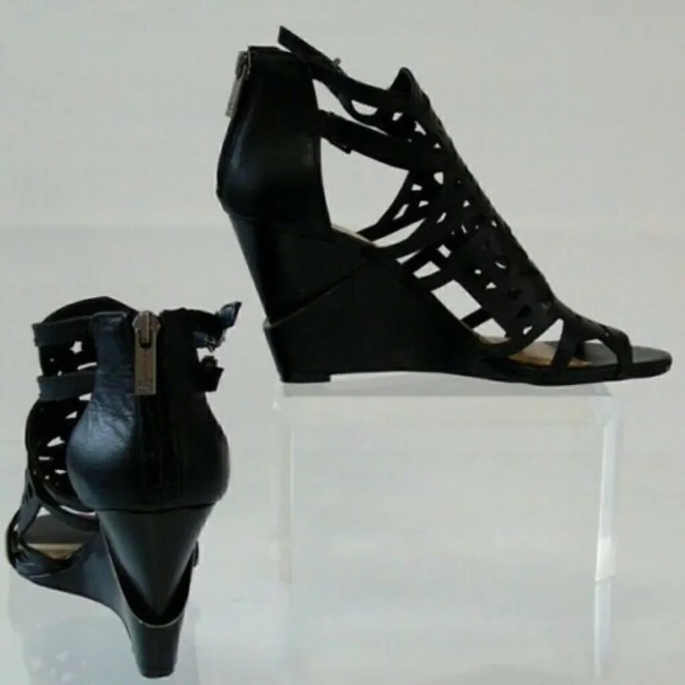 Jessica Simpson Wedge Leather Sandals